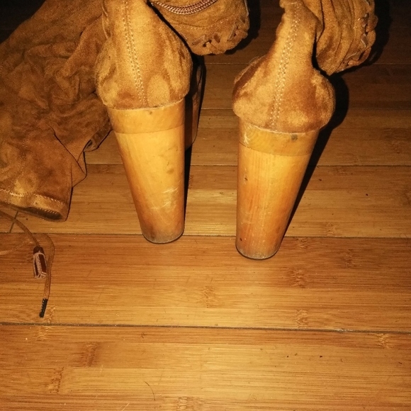 Jeffrey Campbell UltraSuede Thigh High Lace Boots - Picture 6 of 8